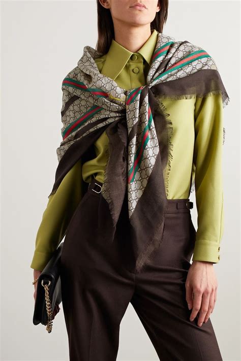 gucci scarf efcr890148|gucci frayed scarf.